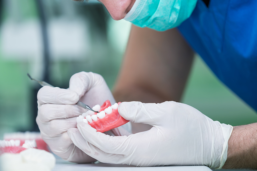 Dental Prosthesis, Dentures, Prosthetics Work. Prosthetics Hands